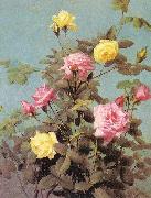 Lambdin, George Cochran Roses oil painting reproduction